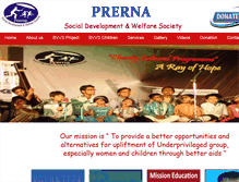 Tablet Screenshot of prerna.org